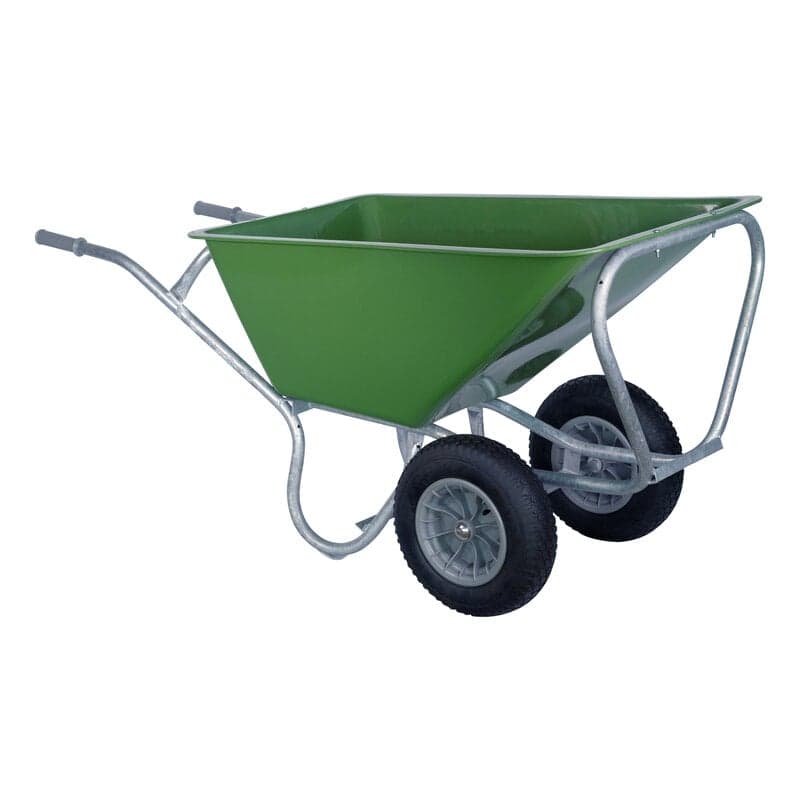 Stalkruiwagen PRO 160 L groen met 2 wielen