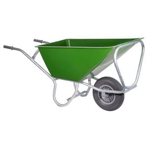 Stalkruiwagen PRO 160 L groen met softwiel
