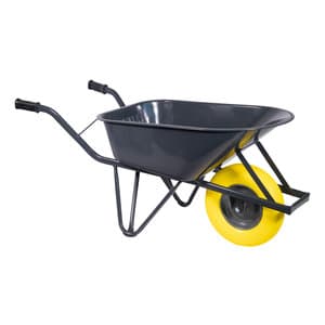 Bouwkruiwagen staal 85 L ovale buis met softwiel