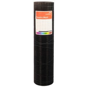 Volieregaas Quadra® PVC zwart (19x1,1 mm) 100 cm