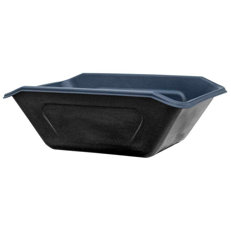 Zwarte kunststof HDPE kruiwagenbak 350 L