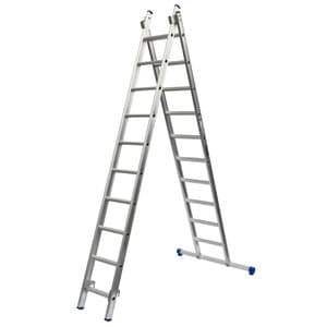 2-delige Reformladder met rechte bomen (6 t/m 14 sporten)