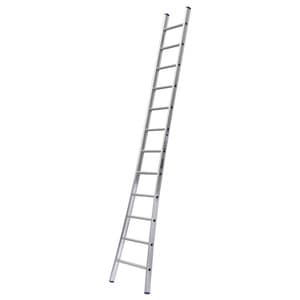 Enkele ladder met uitgebogen bomen (6 t/m 18 sporten)