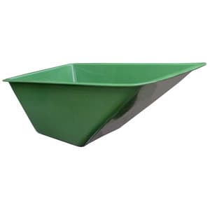 Groene kunststof PE kruiwagenbak 160 L