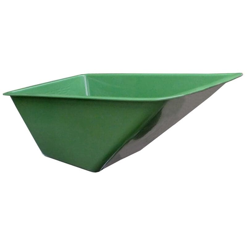 Groene kunststof PE kruiwagenbak 160 L