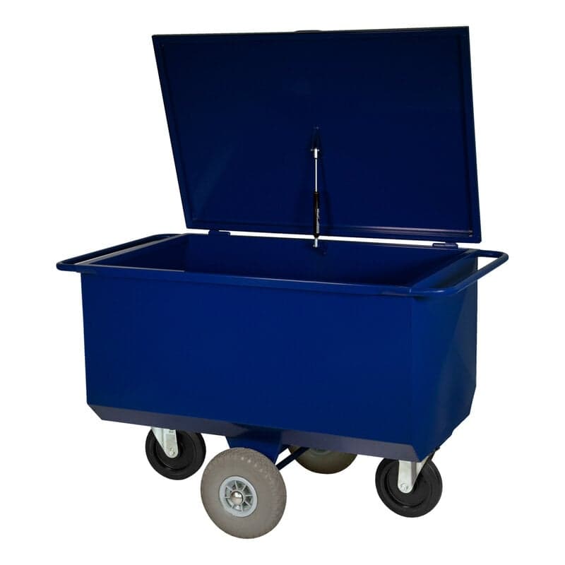 Voerwagen 275 L met deksel en softwielen